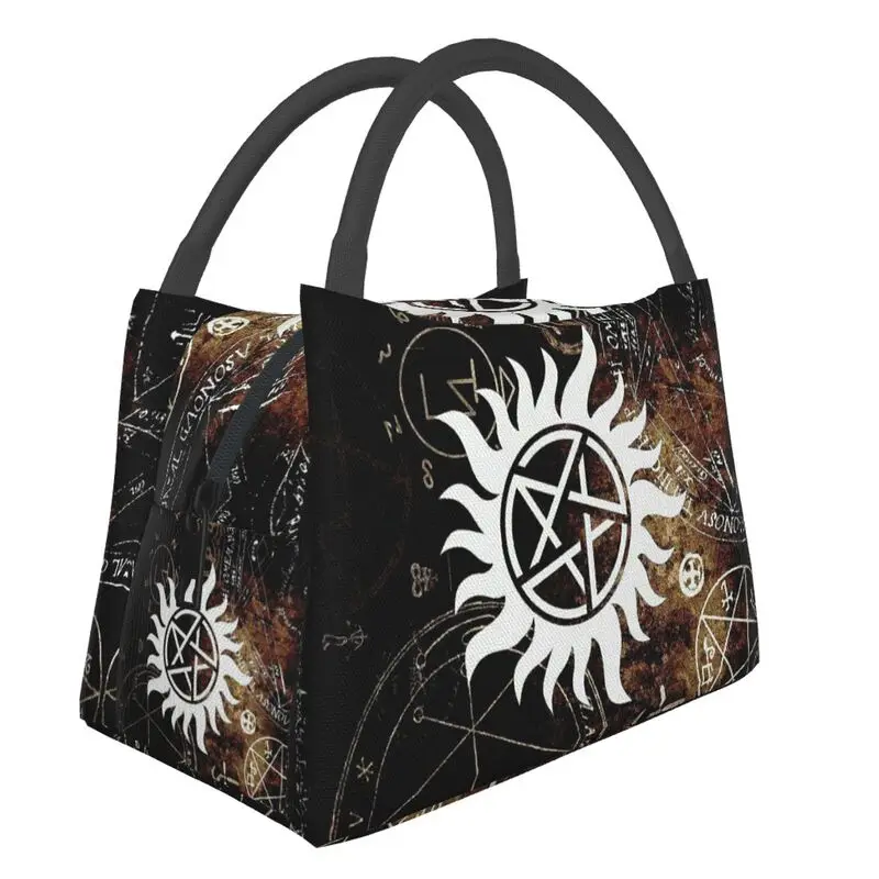 

Supernatural Symbols Resuable Lunch Box Women Leakproof Thermal Cooler Food Insulated Lunch Bag School Work Picnic Container