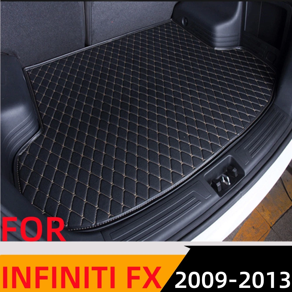 

Sinjayer Car AUTO Trunk Mat ALL Weather Tail Boot Luggage Pad Carpet Flat Side Cargo Liner Cover FIT For Infiniti FX 2009-2013