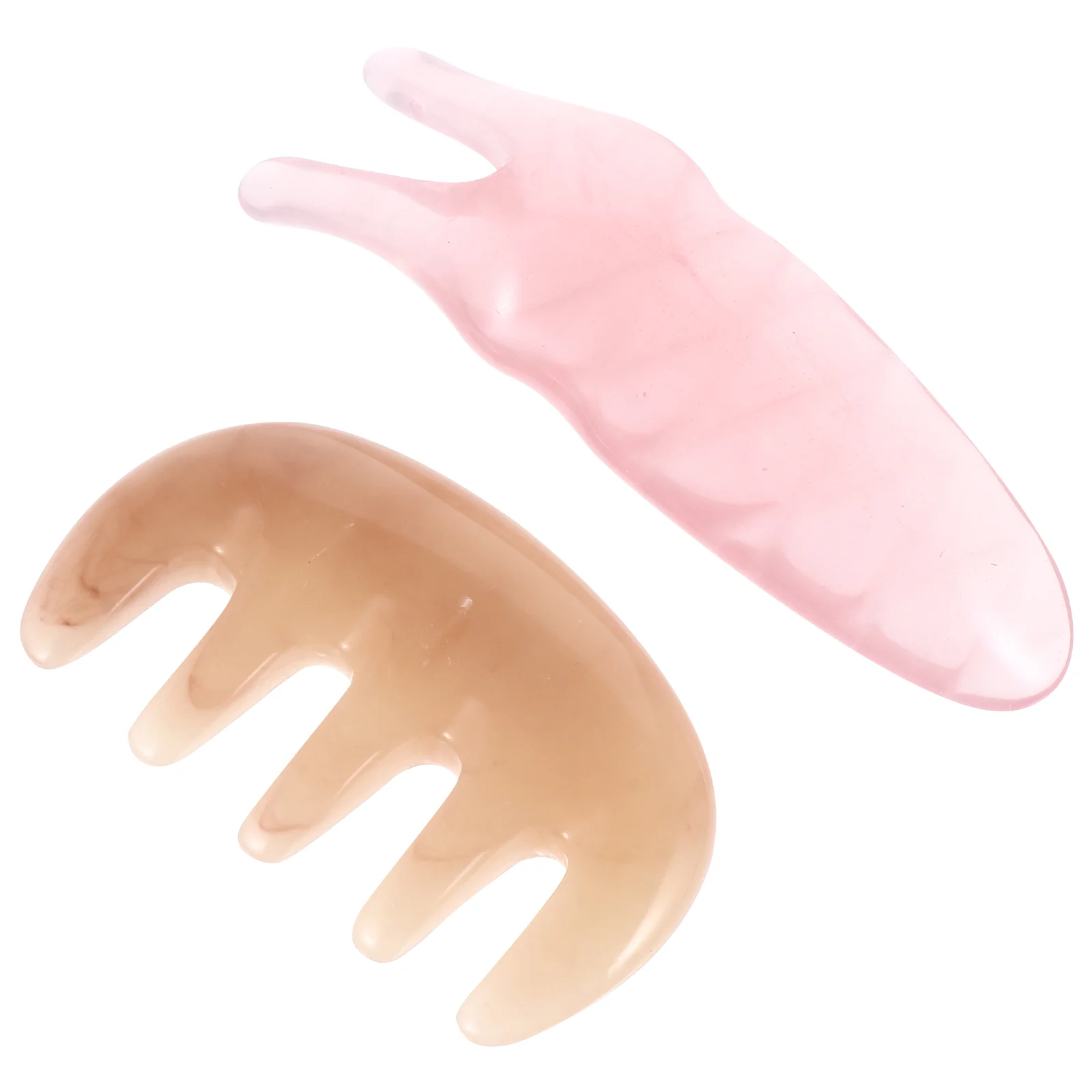 

2 Multifunctional Resin Comb Scalp Comb Nose Scraping Tool for Men ( )