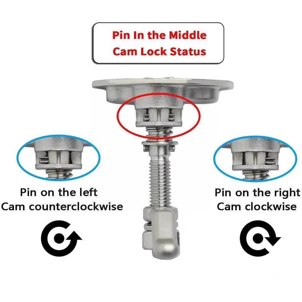 

316 Hardware Accessories Marine Handle Ring Deck Box Universal Lock Cover Exhaust Door Pipe Cover Floor Lock Z7c4