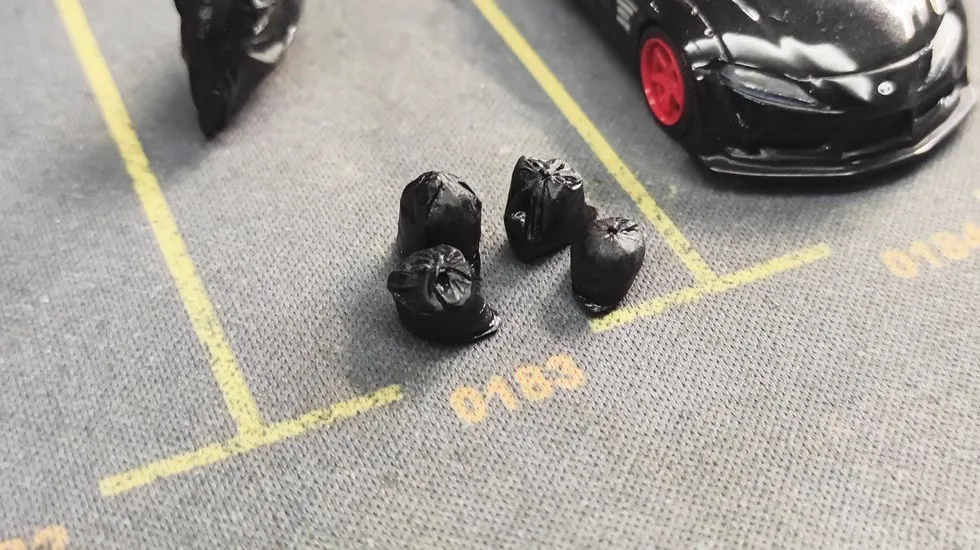 Модель мешка для мусора 1/64 87 HO модель аксессуары стола поезда B003