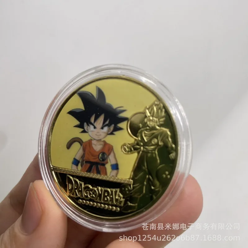 

Фигурка Dragon Ball Goku Vegeta Freeza Каме сеннин маленькая памятная монета металлическая ручная работа позолоченная литой стикер значок