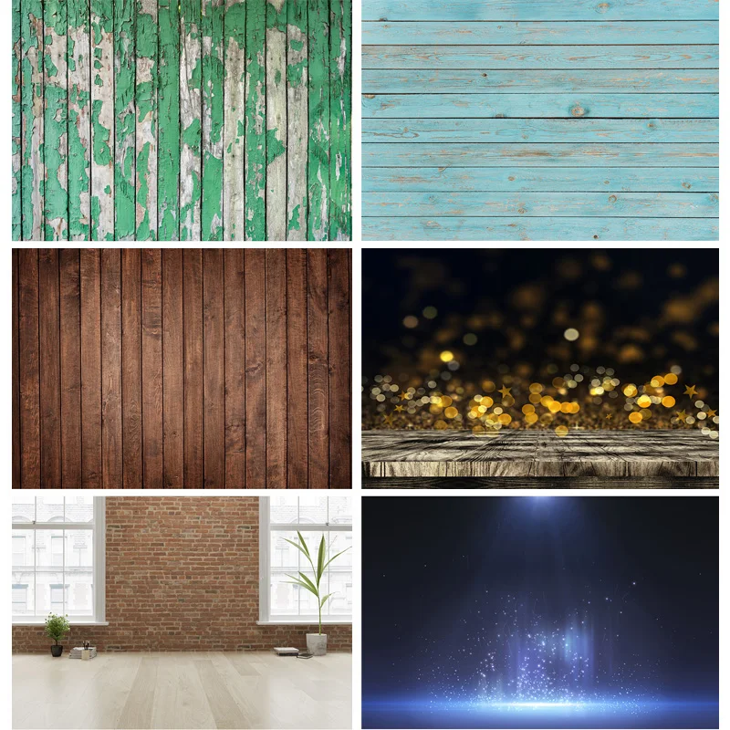 

Vinyl Custom Photography Backdrops Flower Planks Landscape Photo Studio Background Props 2216 FREE-01