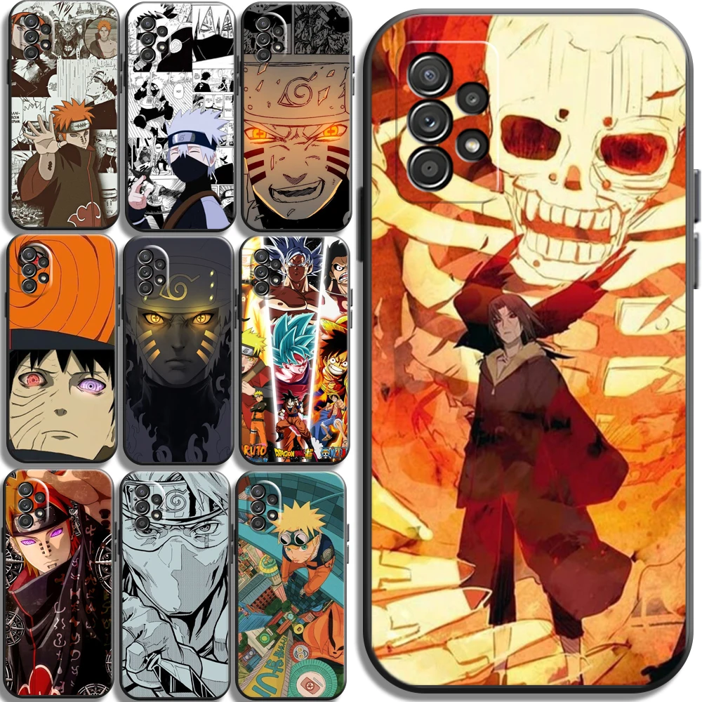 

Naruto Sasuke Cartoon Phone Cases For Xiaomi Redmi Note 10 10S 10 Pro POCO F3 GT X3 GT M3 Pro X3 NFC Cases Coque Carcasa