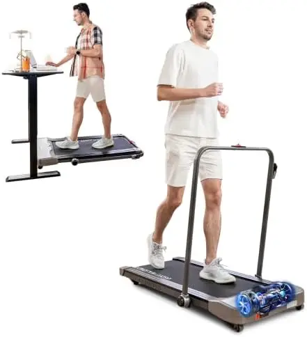 For Home Under Desk Treadmill For Walking Running 2 In 1 Folding Treadmill For Home Office Flat Walking Pad