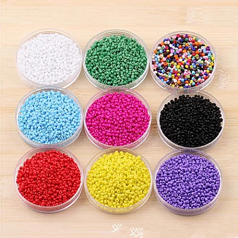 

2mm Candy Color Glass Millet Beads Diy Bracelet Necklace Jewelry Accessories 1000pcs