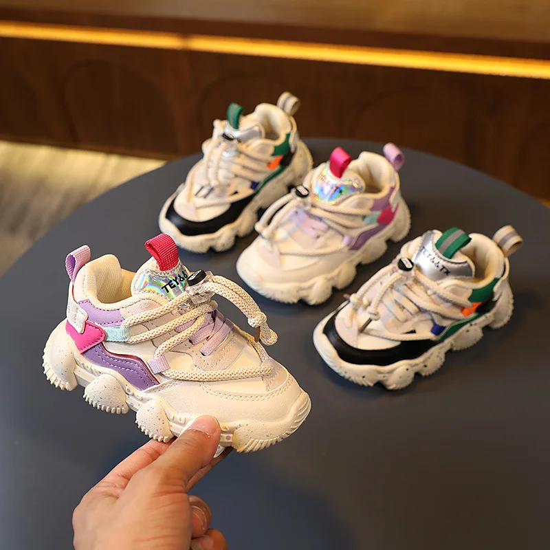 Size 21-30 Spring Kids Sneakers Girls Shoes Fashion Casual Children Sports Running Shoes Chaussure Enfant Shoes for Toddler Boys enlarge