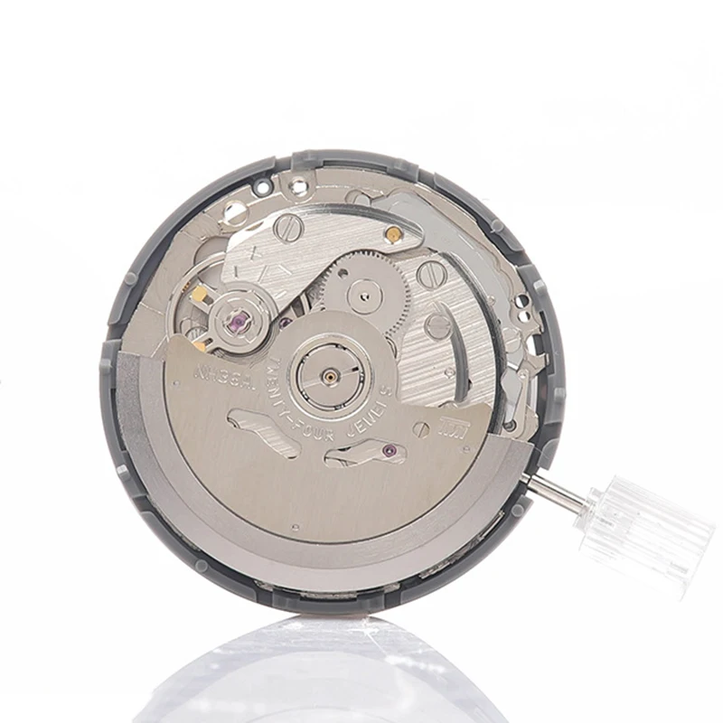 High Accuracy Movement Japan Seiko NH35A Premium Automatic Mechanical Movt White Date Wheel Double Calendar Replace Movt