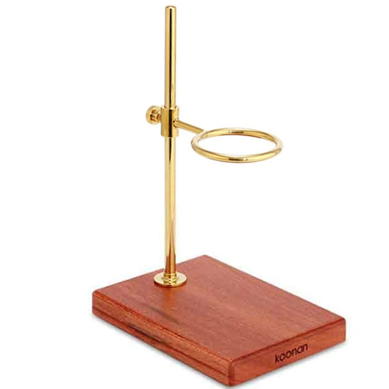 

Koonan Pour Over Coffee Maker Stand With Wooden Base Adjustable Height Rack Dripper Filter Holder For Manual Brewing