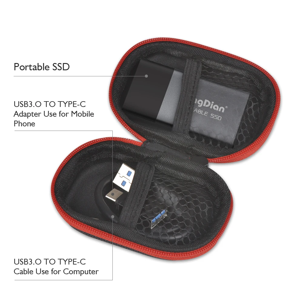 KingDian SSD 120 ГБ 250 1 Тб внешний USB 3.0 Портативный твердотельный накопитель-карманный