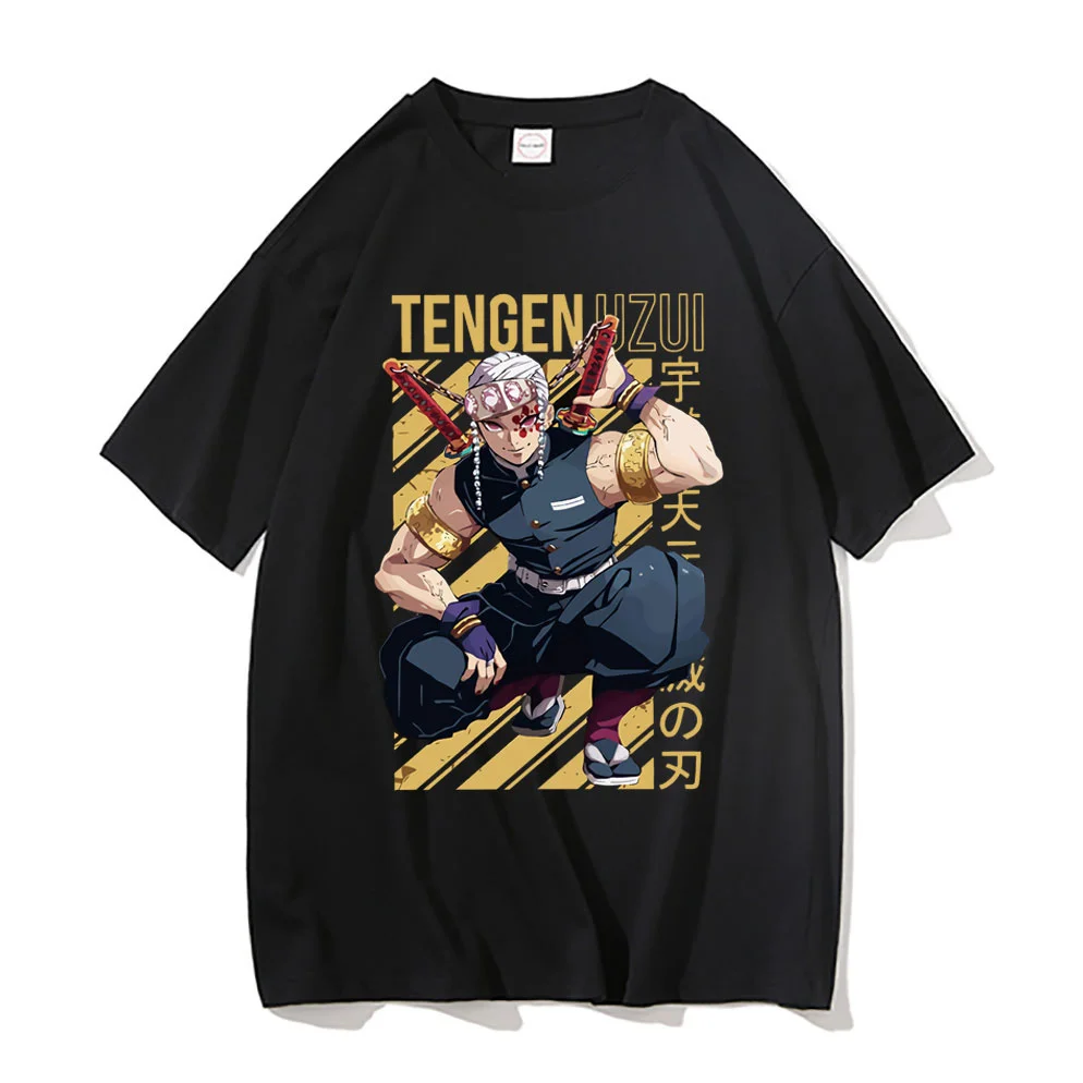 

Anime Demon Slayer Tengen Uzui Tees Manga Oversized Graphic Printed Tshirt Men Women Oversized Trend Tees Mens Short Sleeve