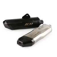 51mm motorcycle exhaust tail pipe carbon fiberstainless steel 540mm escape silencer slip on hot sale modified moto muffler
