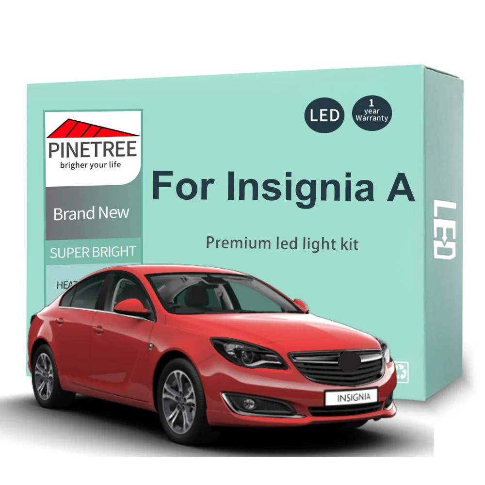 

18Pcs Led Interior Light Kit For Vauxhall Opel Insignia A 2008-2013 2014 2015 2016 2017 LED Bulbs Dome Map Canbus