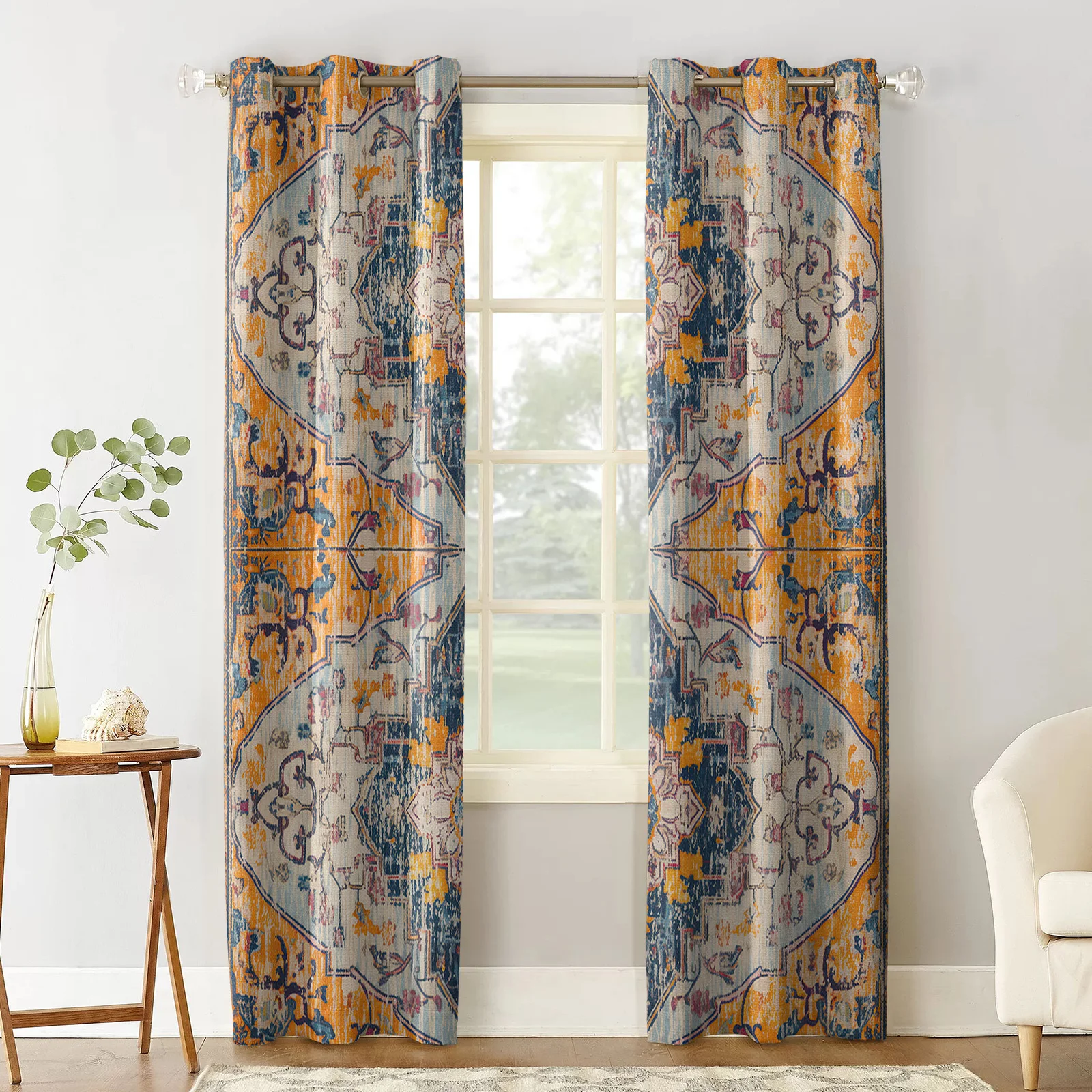 Ретро-фотообои средневековые оконные занавески для гостиной кухни