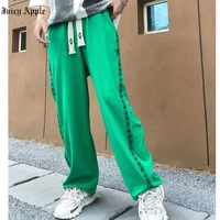 juicy apple pants wide leg joggers women cargo pants met elastic waist sweatpants woman trousers sports pant hip hop pants y2k