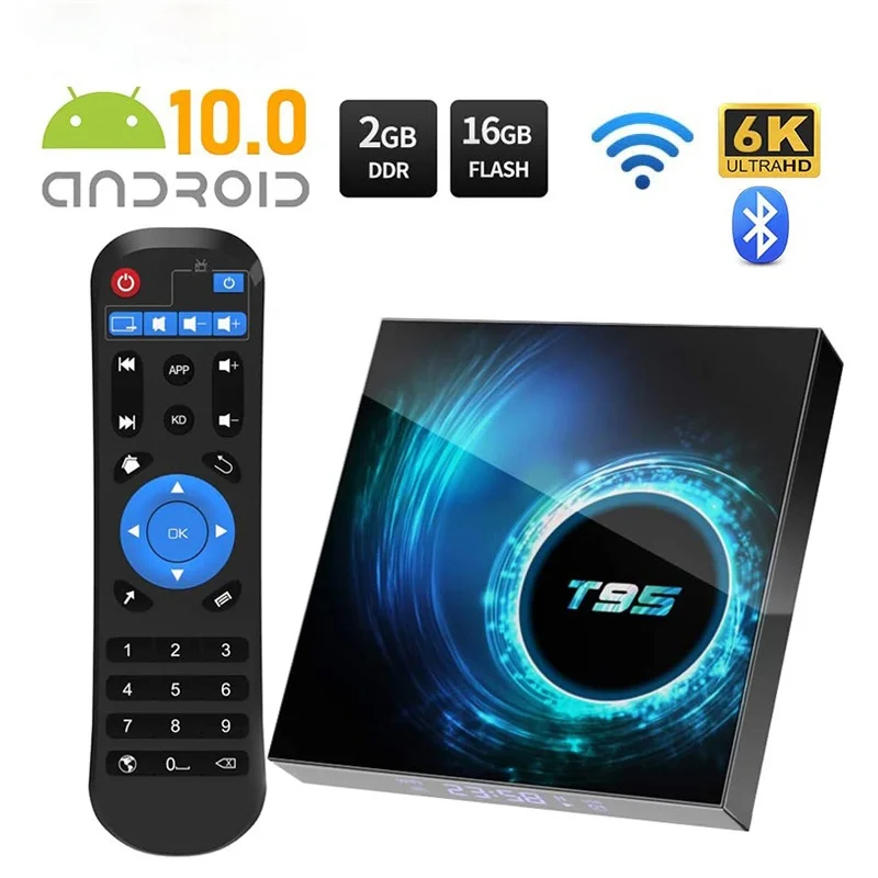 

2022 New T96 Mini Plus Smart TV Box Android 10.1 Amlogic S905L Quad Core 2.4G WIFI 4K Set Top TVbox 8GB+128GB H.265 Player IPTV