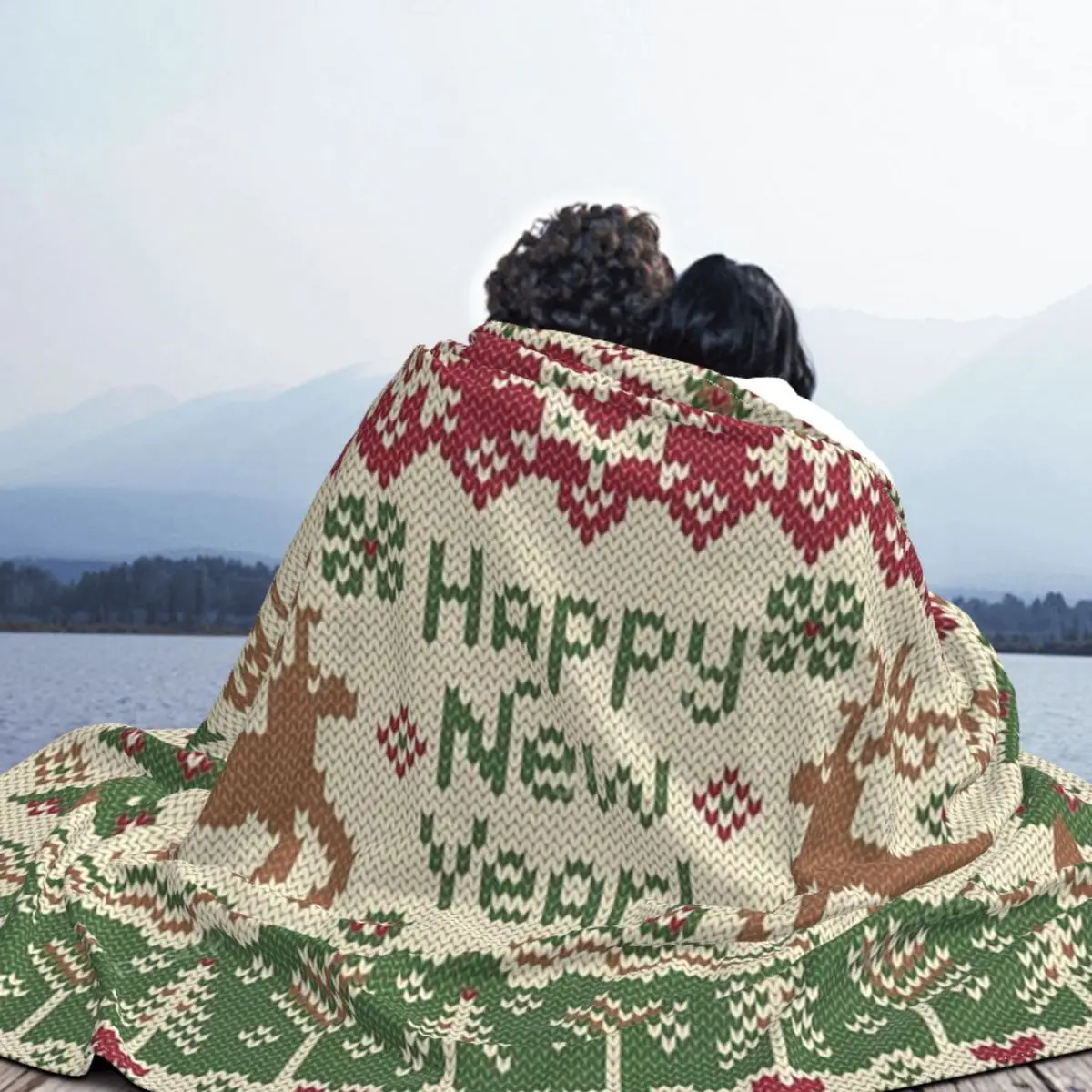 Легкий тонкий плед для постельного белья с новым годом и Рождеством | Дом сад