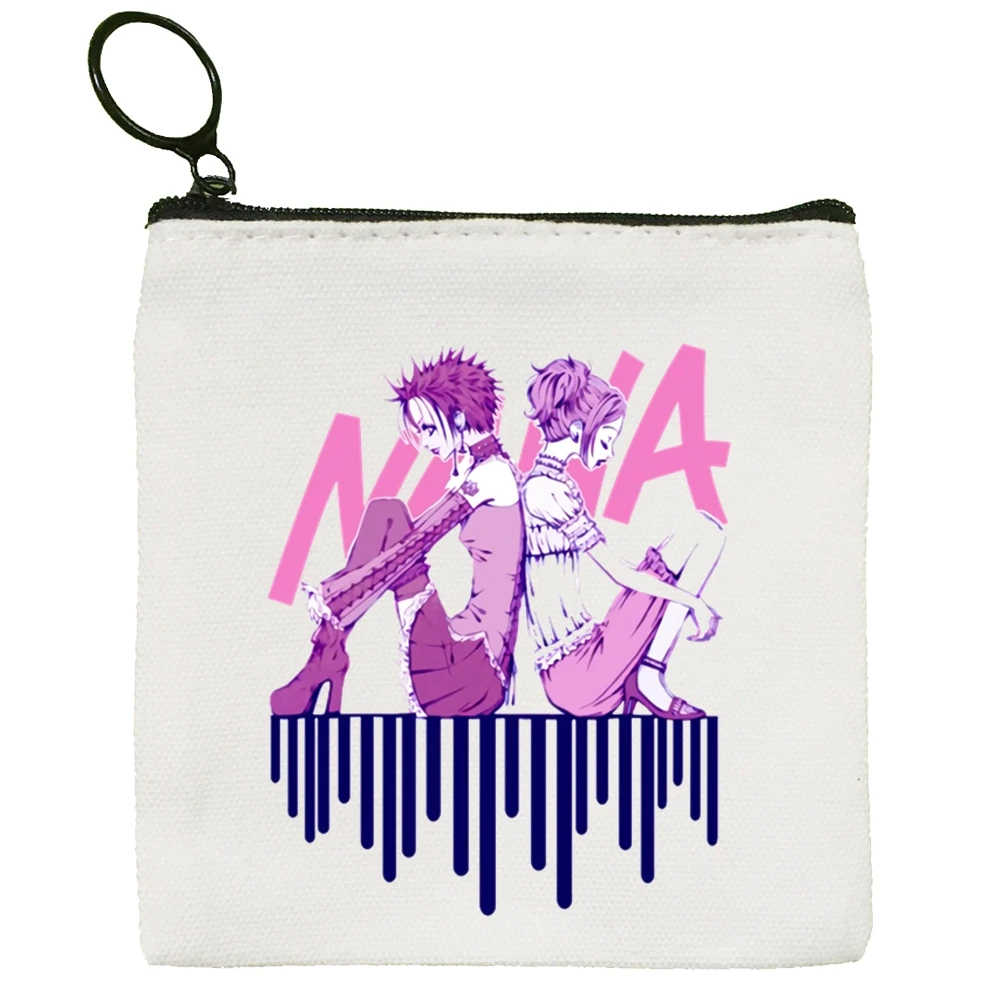 Manga Anime Nana Osaki Anime Canvas Coin Purse Coin Purse Collection Canvas Bag Small Wallet Zipper Key Bag Hand Gift