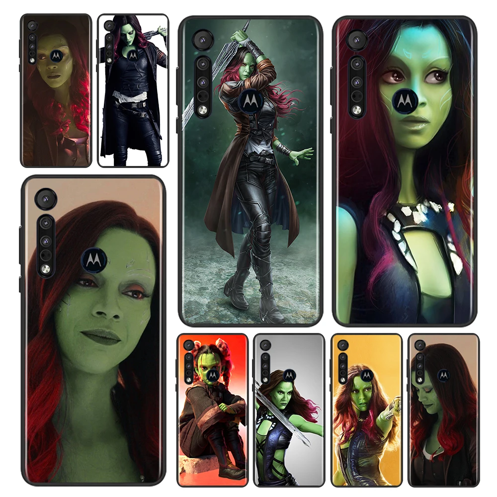 

The Avengers Marvel Gamora Case For Motorola Moto G9 G8 E20 E7 E6 One Marco Hyper Fusion Power Edge Plus Black Phone Cover