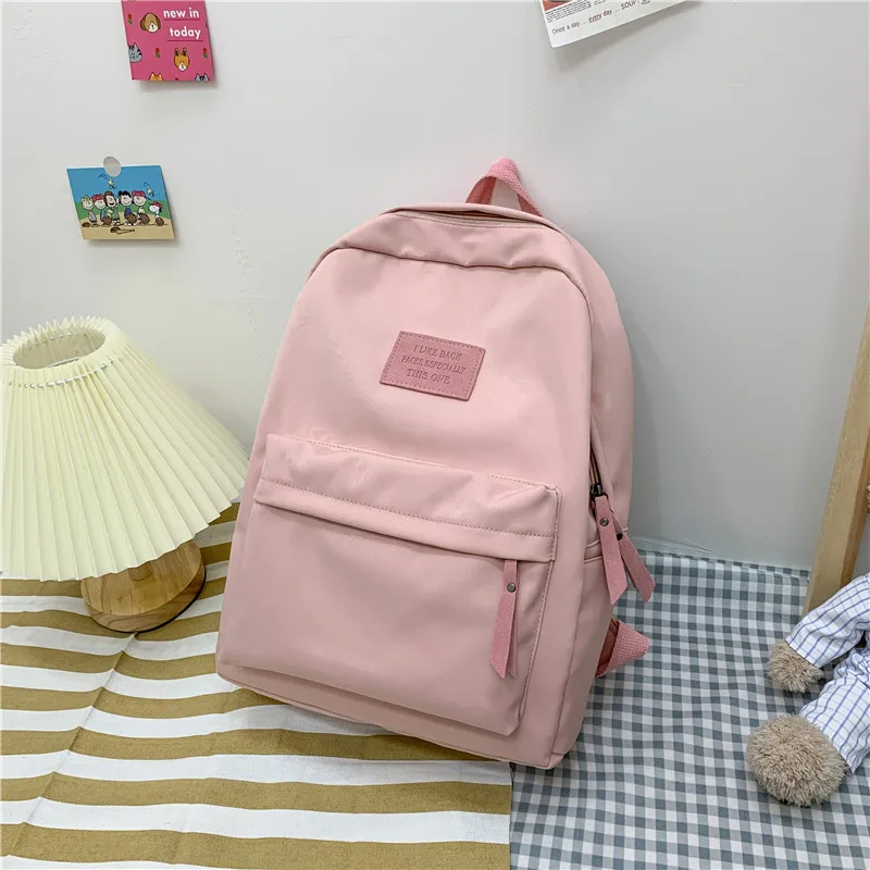 

High School Student Backpack Women Middle Student School Bag Bookbag 2022 Korean Casual College Style