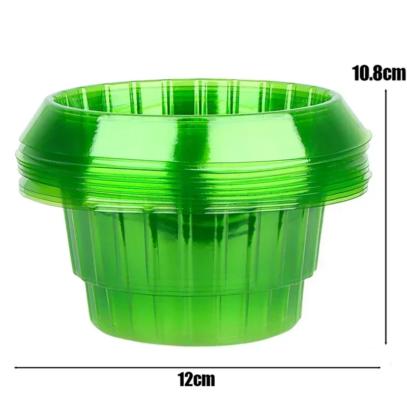 1-12 шт. многоразовые садовые чехлы для рассады, барьер для улиток и вредителей для цветов салата с ребристым дизайном, защитные чехлы для улицы