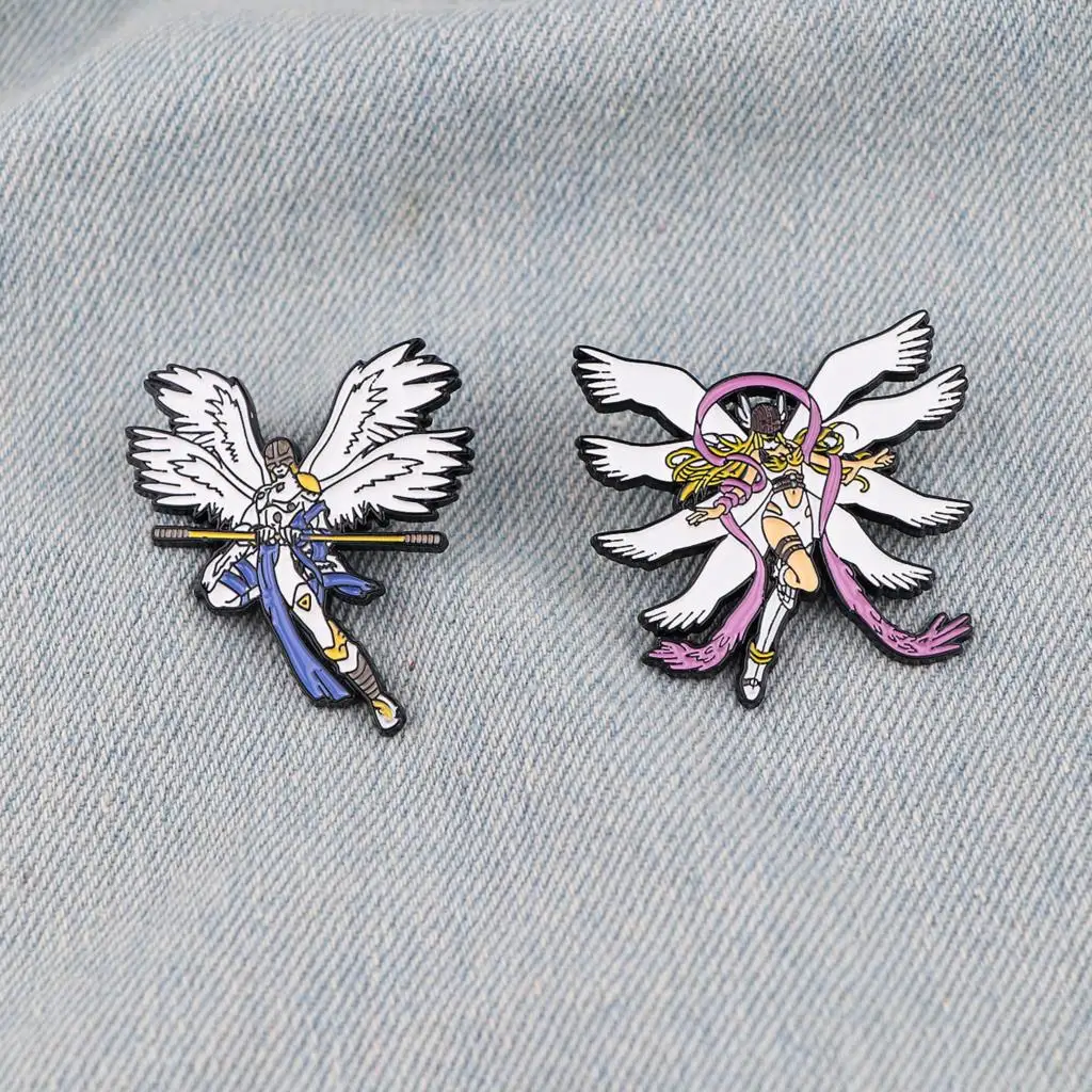 

Angel Monster Cartoon Anime Metal Enamel Pins and Brooches for Lapel Pin Backpack Bags Badge Collar Jewelry Gifts for Friends