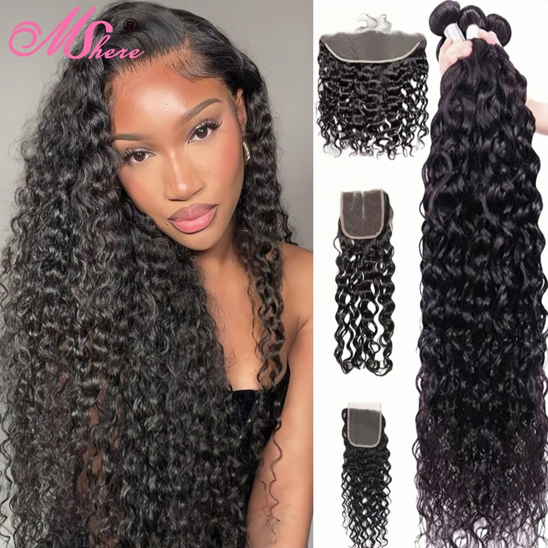 

Искусственные волнистые волосы с застежкой 4x4, парик из человеческих волос 5x5 HD, парик с застежкой на сетке, человеческие натуральные волосы для наращивания, 30 дюймов