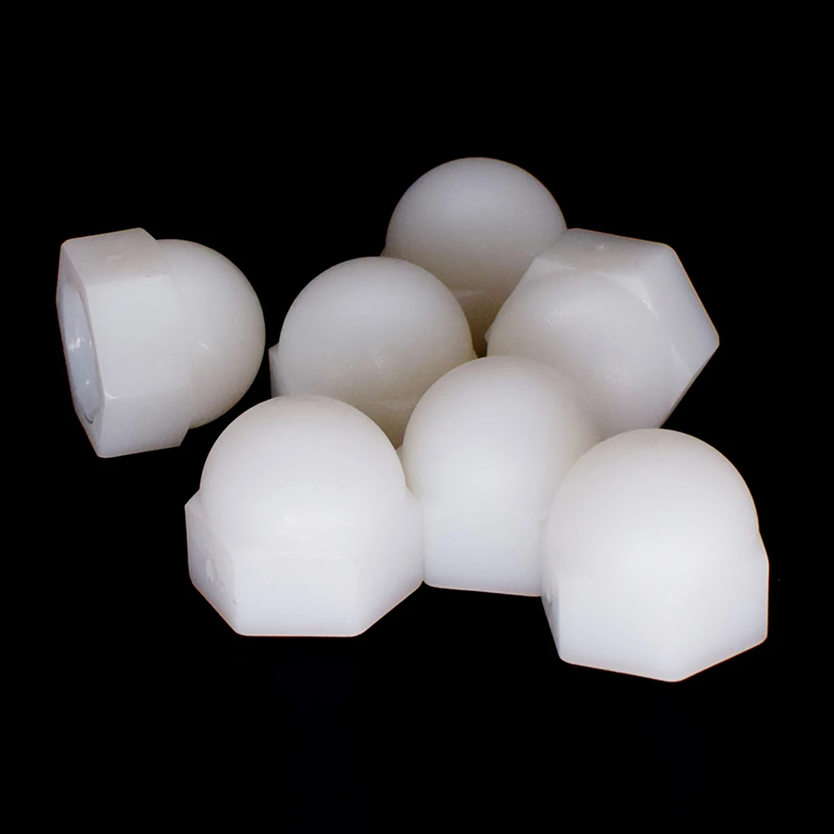 M3 M4 M5 M6 M8 M10 M12 черные/белые гайки с нейлоновой крышкой пластиковые изолированные