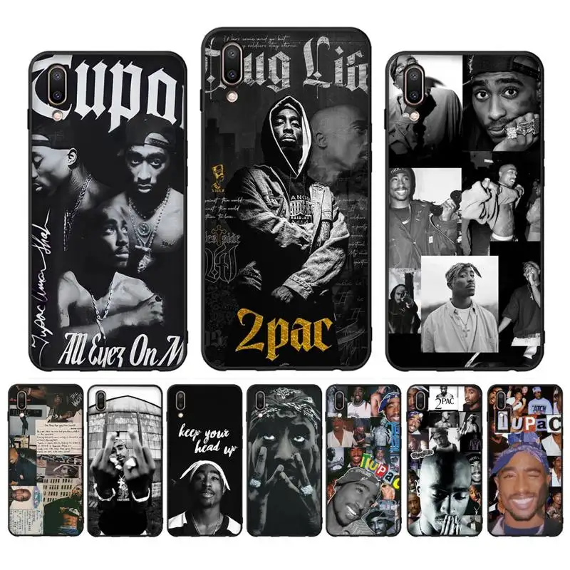 

2Pac Hip Hop Singer Phone Case for Vivo Y91C Y11 17 19 17 67 81 Oppo A9 2020 Realme c3 cover