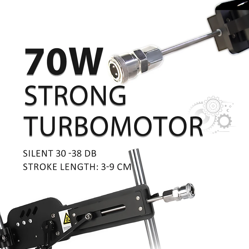 FREDEORCH 70 Вт металлическая Тихая секс-машина с беспроводным управлением твердый