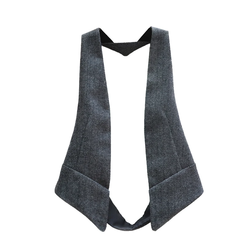 

Woman Spring Hot Sale 25% Woolen Vests Female Autumn Hot Sale Vest Women Overcoat Lady Backless Outerwear Lady Hip-hop Jacket