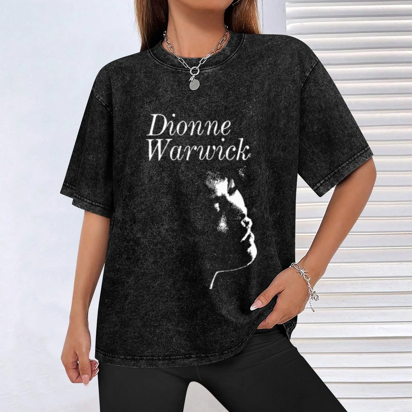 Футболка Dionne Warwick хлопковая мужская oversize