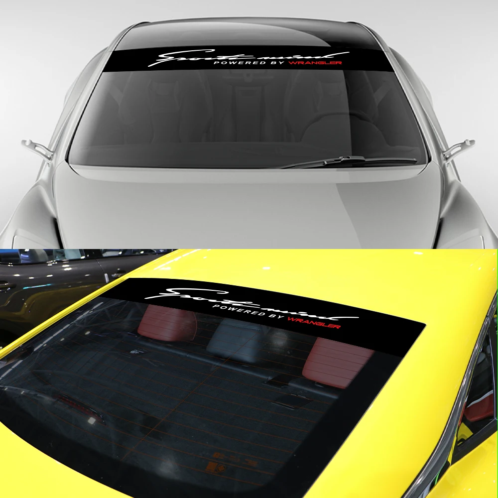 Наклейка на лобовое стекло автомобиля декоративная наклейка для Jeep Renegade Wrangler