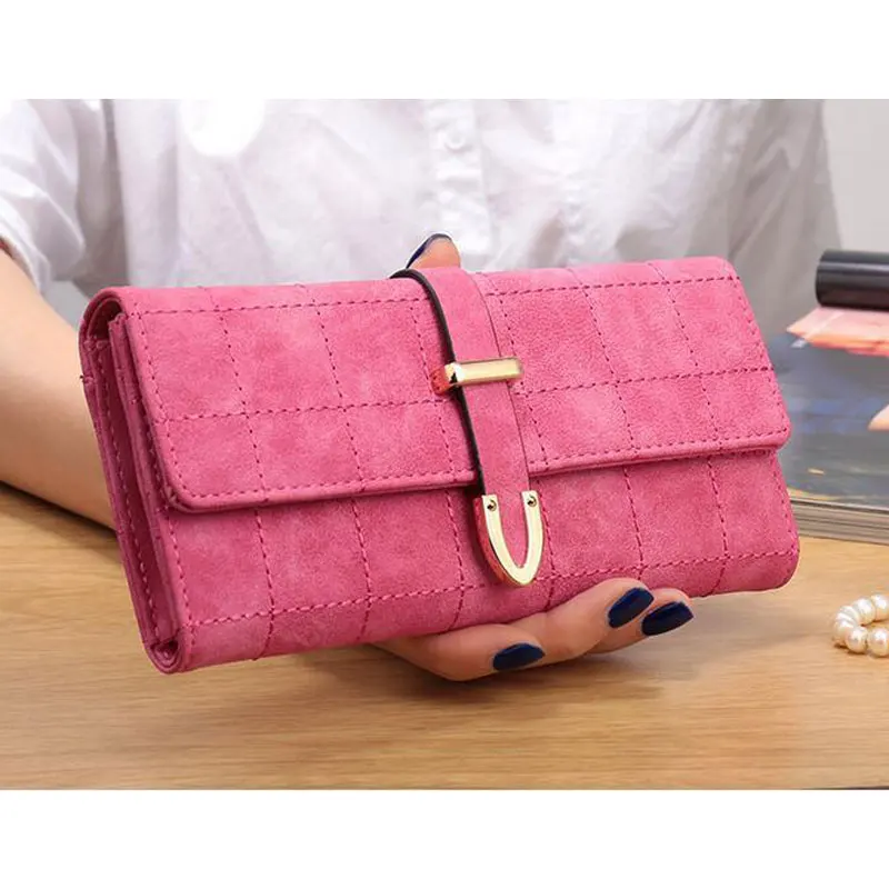 

Fashion New Wallets Zipper Coin Purse Lady Long Purses Handbags Women Clutch Cards Holder PU Leather Moneybag Billfold Wallet