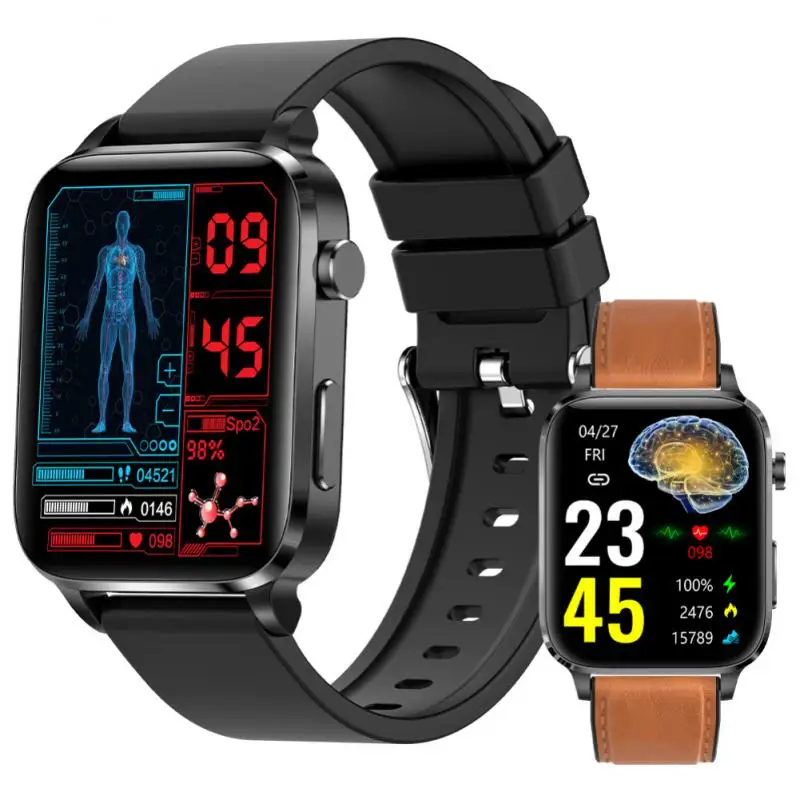 

Full Touch Screen Smartwatch 1.7inch 24h Heart Rate Health Monitoring F100 Smart Watch 2023 Smart Bracelet Laser Treatment F100