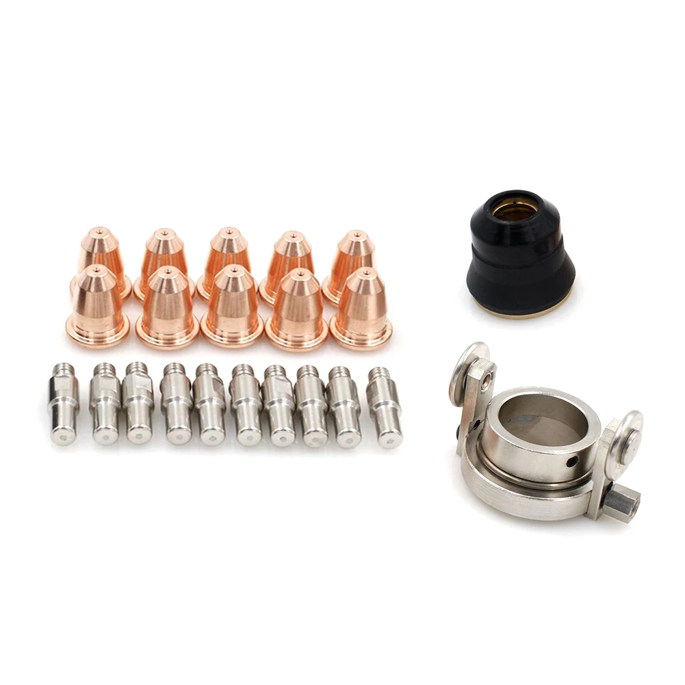 

22pc S45 S25 Electrode, Nozzle/tip Shield Roller Guide Fit Trafimet Plasma Torch Welding Equipment Accessories Manufacturing