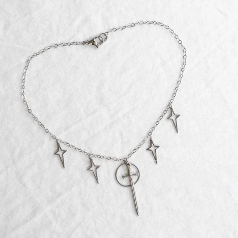 Цепочка с подвеской в стиле эльфия колье из нержавеющей стали ювелирные изделия