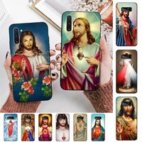 lvtlv divine mercy jesus cross phone case for samsung note 5 7 8 9 10 20 pro plus lite ultra a21 12 72