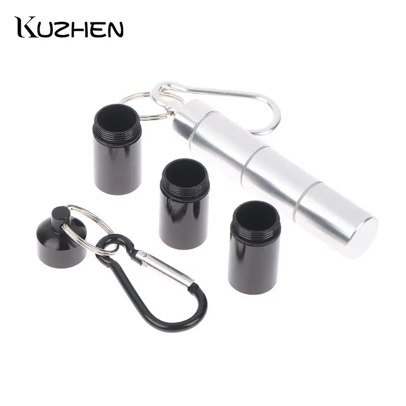 

1 шт., водонепроницаемый контейнер для таблеток из алюминиевого сплава