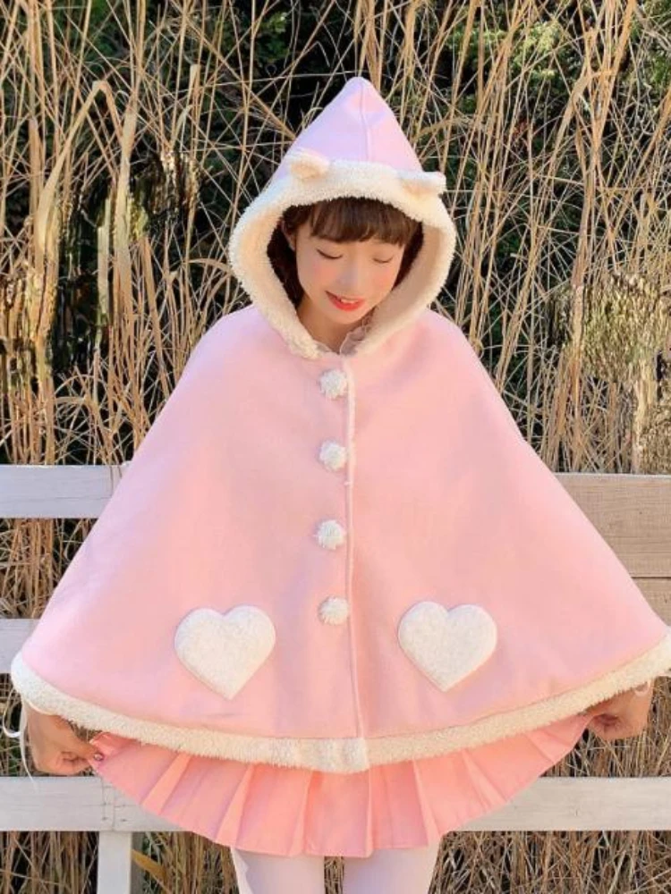 2022 кавайная накидка в стиле &quotЛолита&quot для девочек осенне-зимний Кардиган из