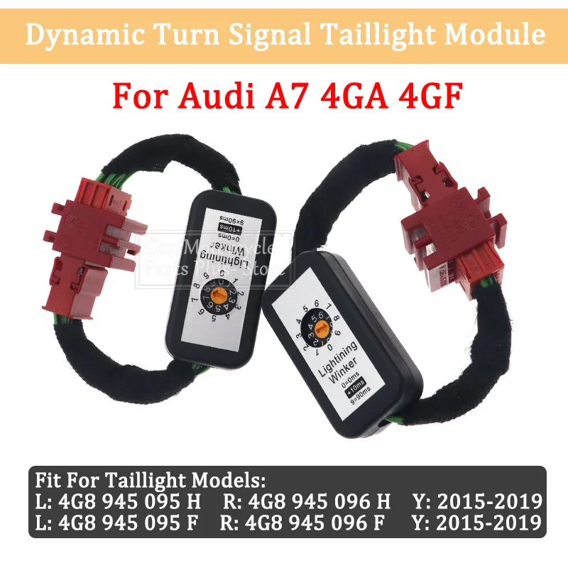 

2PCS Dynamic Turn Signal Indicator Taillight Add-on Module Wire Harness For Audi A7 4GA 4GF Sportback 2015-2019 LED Taillight