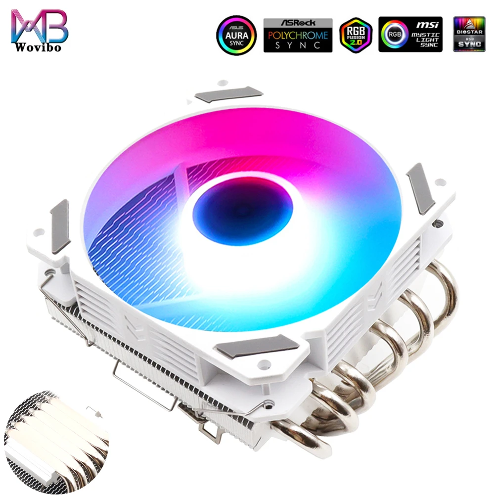 Pwm 4pin 120mm Lga 1150 1151 1155 1156 1200 1700 2011 V3 X79 X99 Am3 Am4 Ultra Slim Rgb