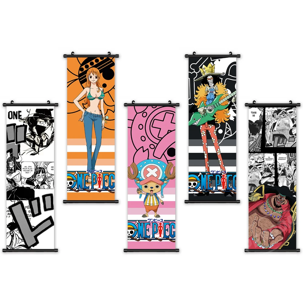 

Wall Art Modular Anime Canvas Home Decor Monkey D. Luffy Pictures One Piece HD Printed Paintings Living Room Artwork No Frame