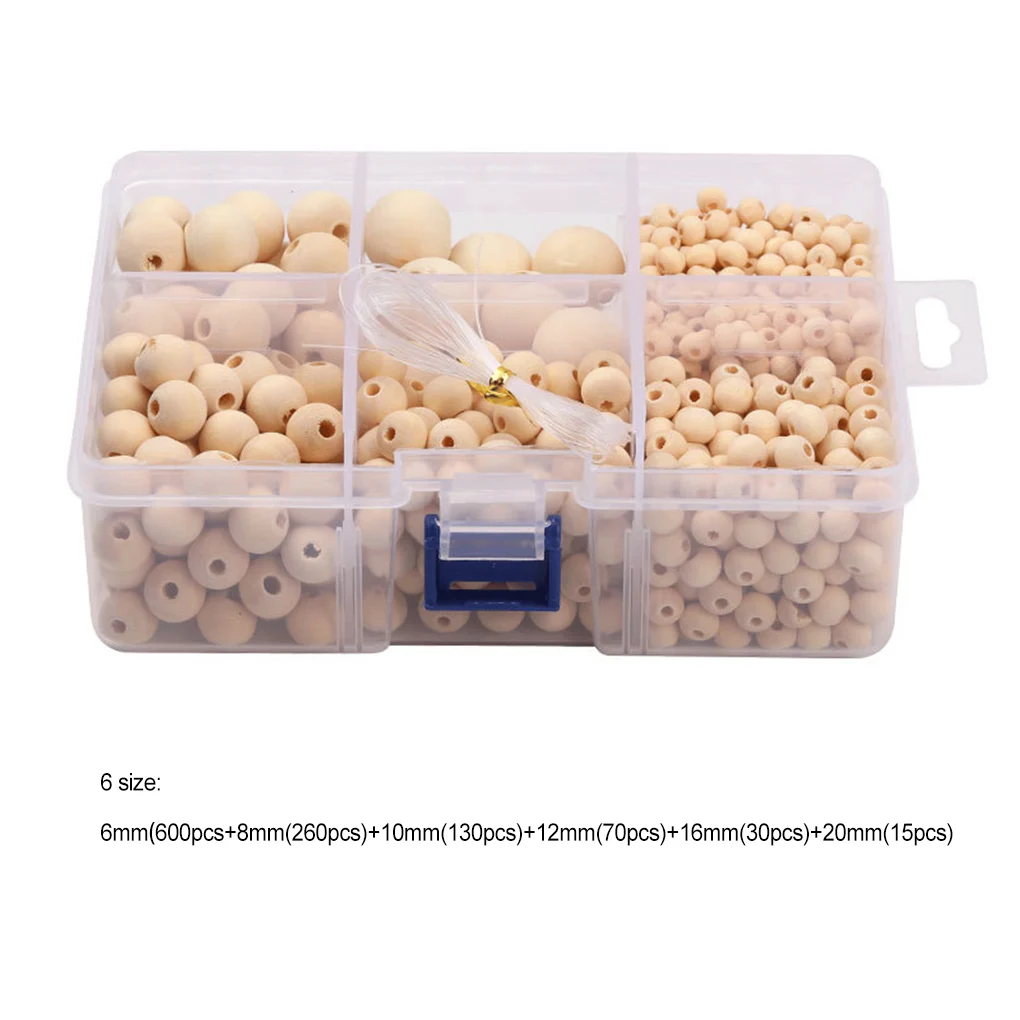 

Набор деревянных бусин «сделай сам», набор бисера для рисования с 1 рулоном линий, свободный шарик-разделитель