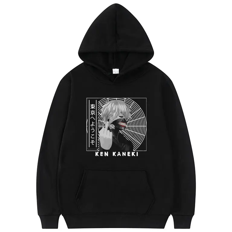 

Japan Anime Tokyo Ghoul Kaneki Ken Eyes Print Hoodie Men Women Casual Sweatshirt Man Streetwear Mens Harajuku Oversized Hoodies