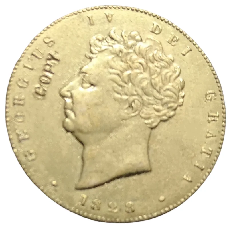 Копия золотой монеты 1 Sovereign-Джордж IV 1828 года джордж элиот мидлмарч том 1