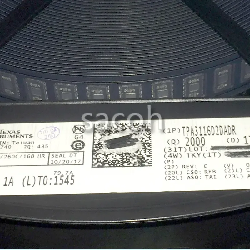 Набор микросхем tpa3116d2dock TPA3116D2 HTSSOP32, 20 шт./партия, новый оригинальный