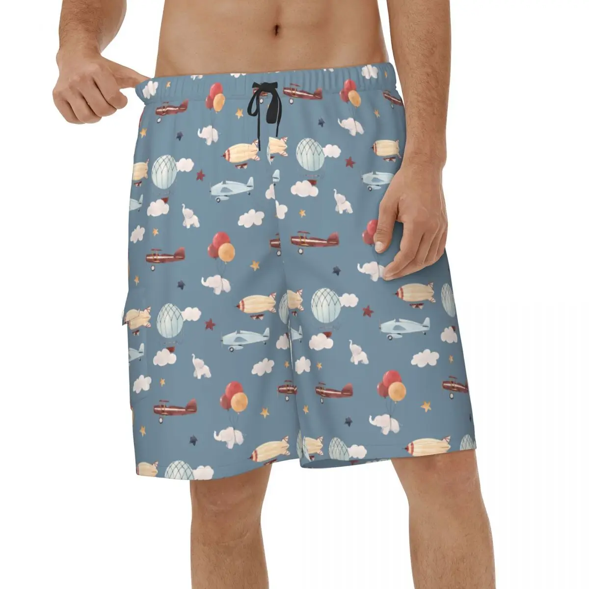 

Planes Shorts Quick Dry Men's Beach Shorts Childen Gift Printed Men Swim Trunks