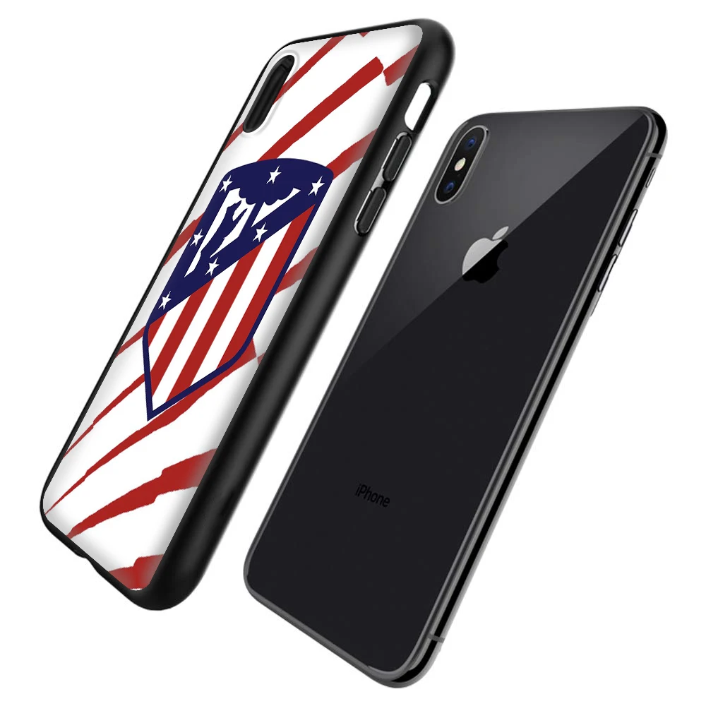 Мягкий силиконовый чехол CA13 MAJ A-Atletico M-Madrid для iPhone 15 16 Pro Max Plus