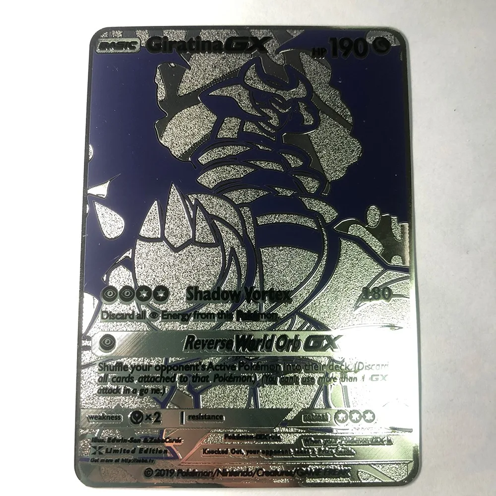 Новинка Покемон люгия гиратина очаровательные гиаридосы серия GX серебряная